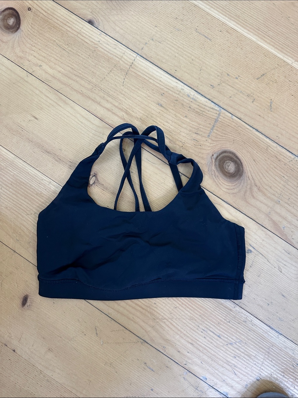 🔲Black Strappy Sports Bralette - Women’s lululemon. Size 6